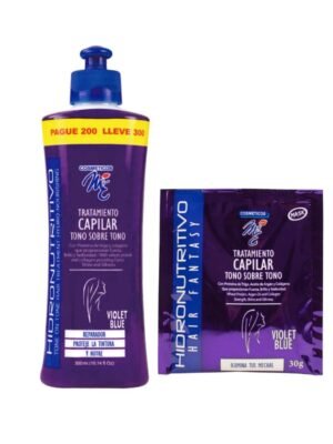 Cosméticos MyE Tratamiento Tono-Sobre Tono Castaños Violet Blue